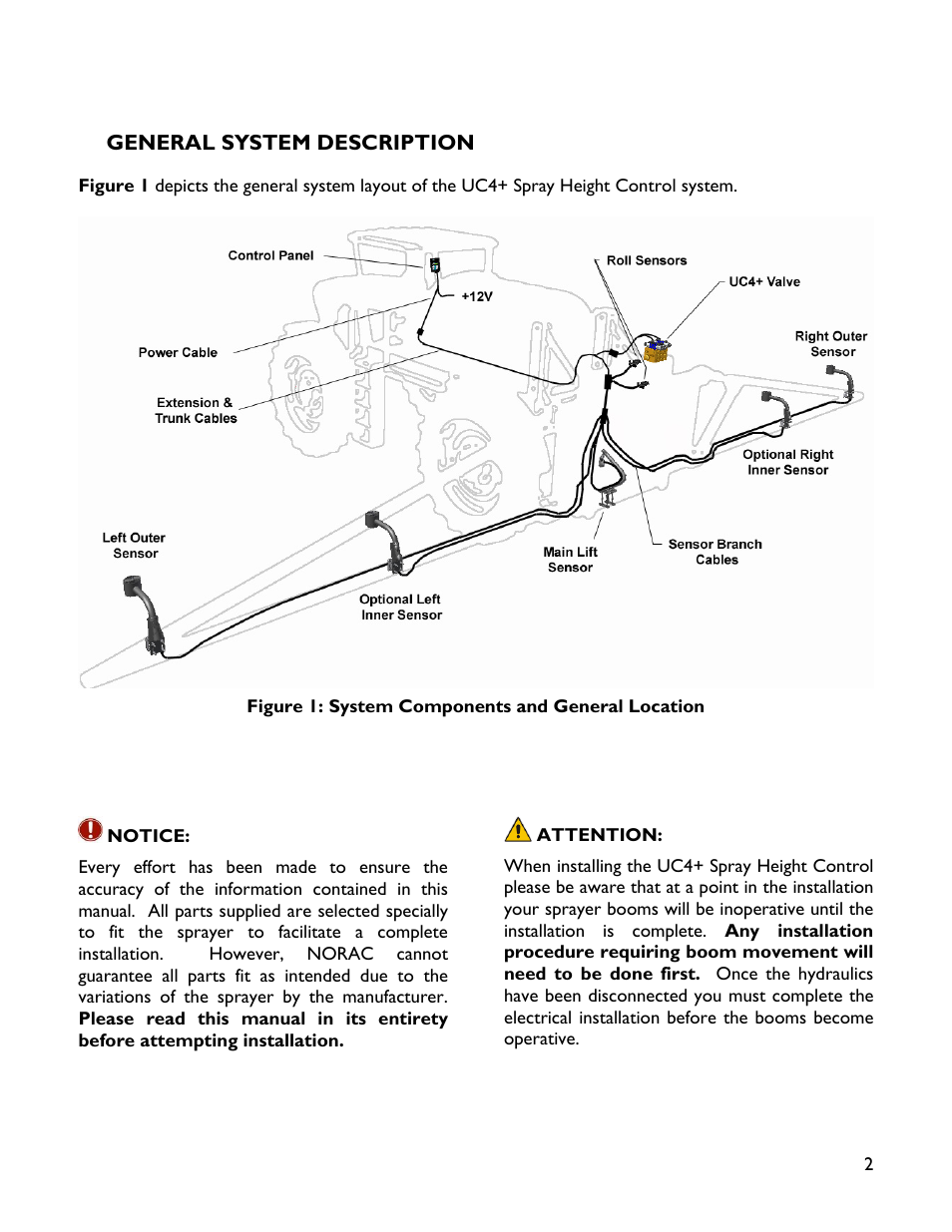 2 general system description | NORAC 4465BC+ User Manual | Page 5 / 14