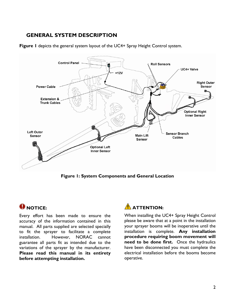 2 general system description | NORAC 4465BC+JD User Manual | Page 5 / 14