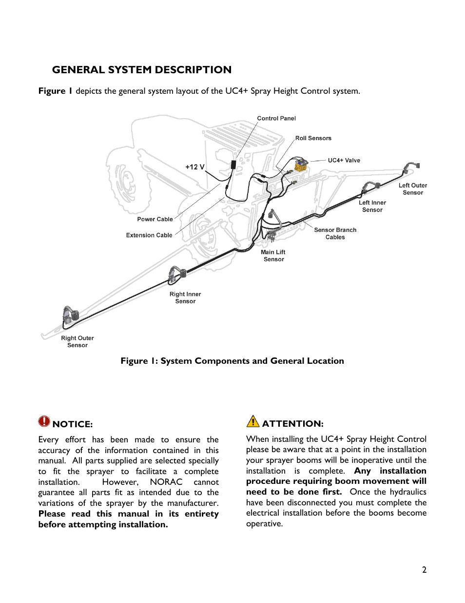 2 general system description | NORAC 4465BC+NT User Manual | Page 5 / 14