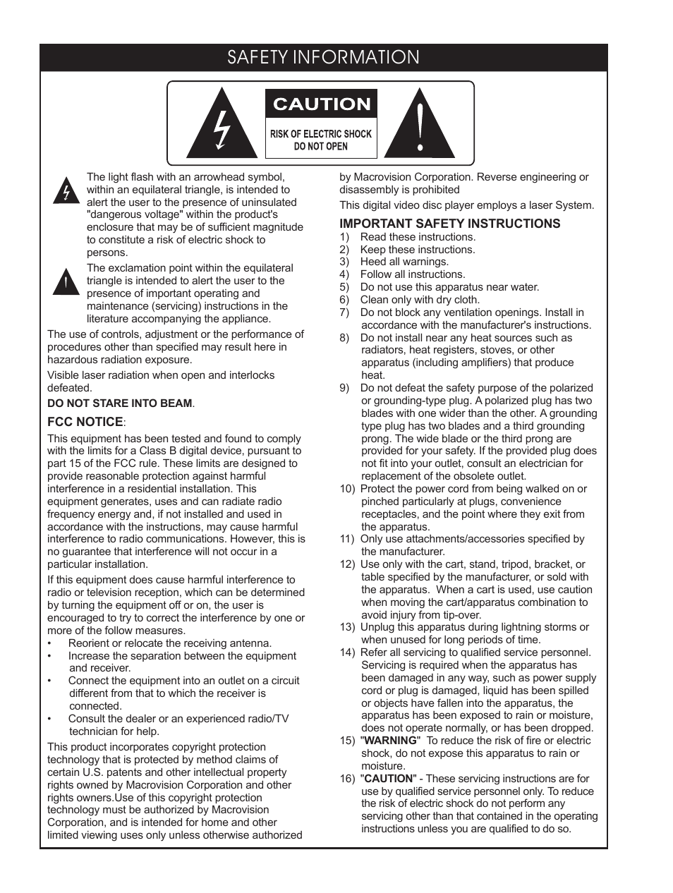 Safety information | Centrios 1611305 User Manual | Page 2 / 33
