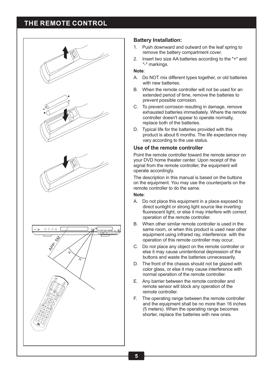 The remote control | Centrios 1611305 User Manual | Page 7 / 33