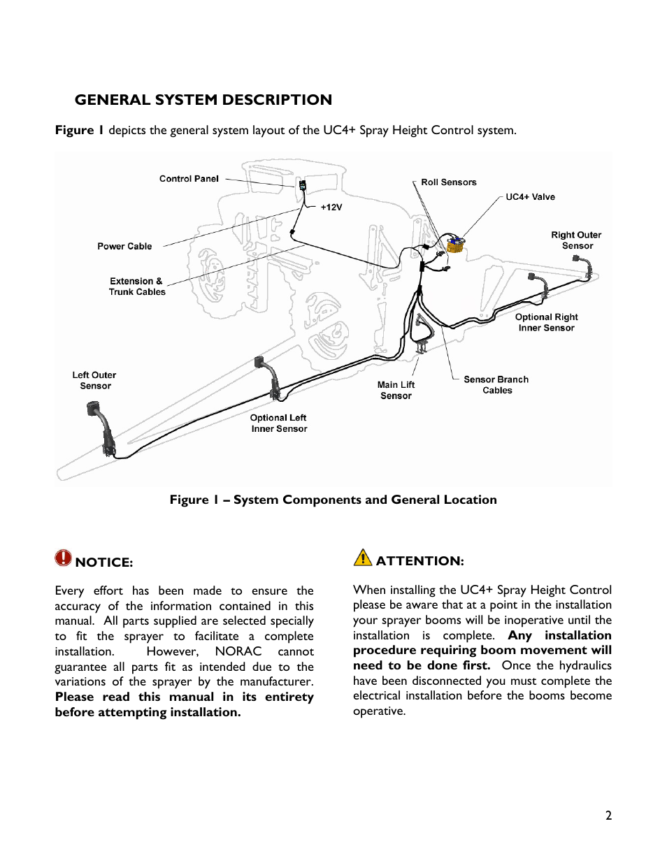 2 general system description | NORAC 4470BC+ User Manual | Page 5 / 9