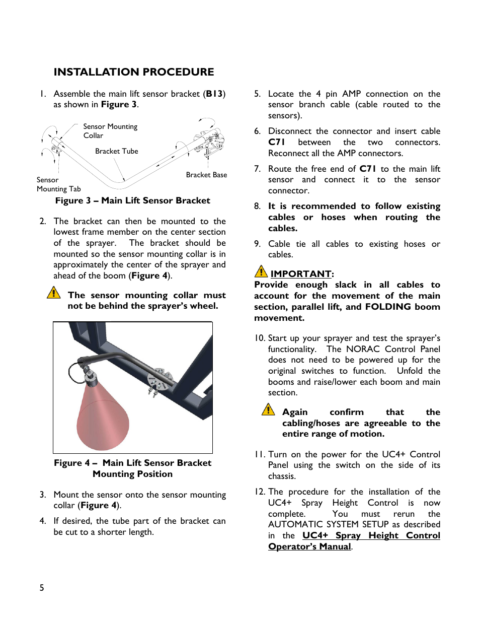 4 installation procedure | NORAC 4470BC+ User Manual | Page 8 / 9