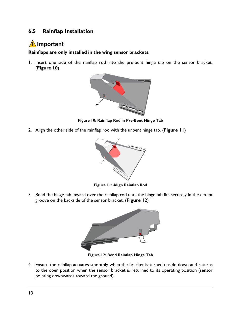 5 rainflap installation | NORAC UC5-BC-AP02 User Manual | Page 16 / 36