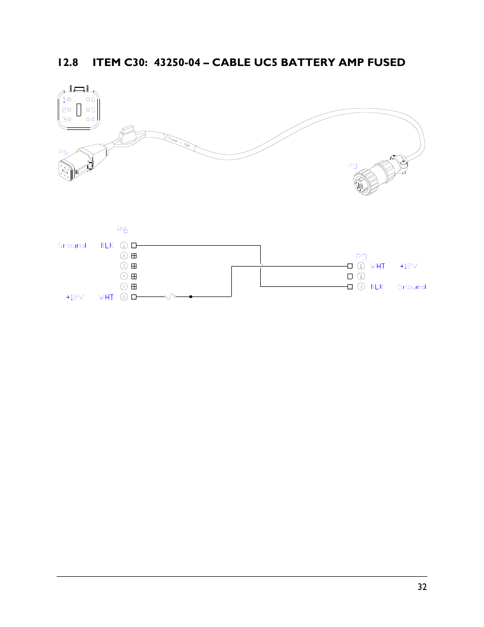 8 item c30: 43250-04 | NORAC UC5-BC-AP03 User Manual | Page 35 / 36