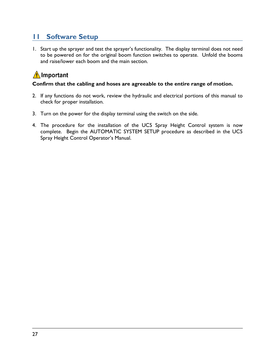 11 software setup | NORAC UC5-BC-CS02 User Manual | Page 30 / 37