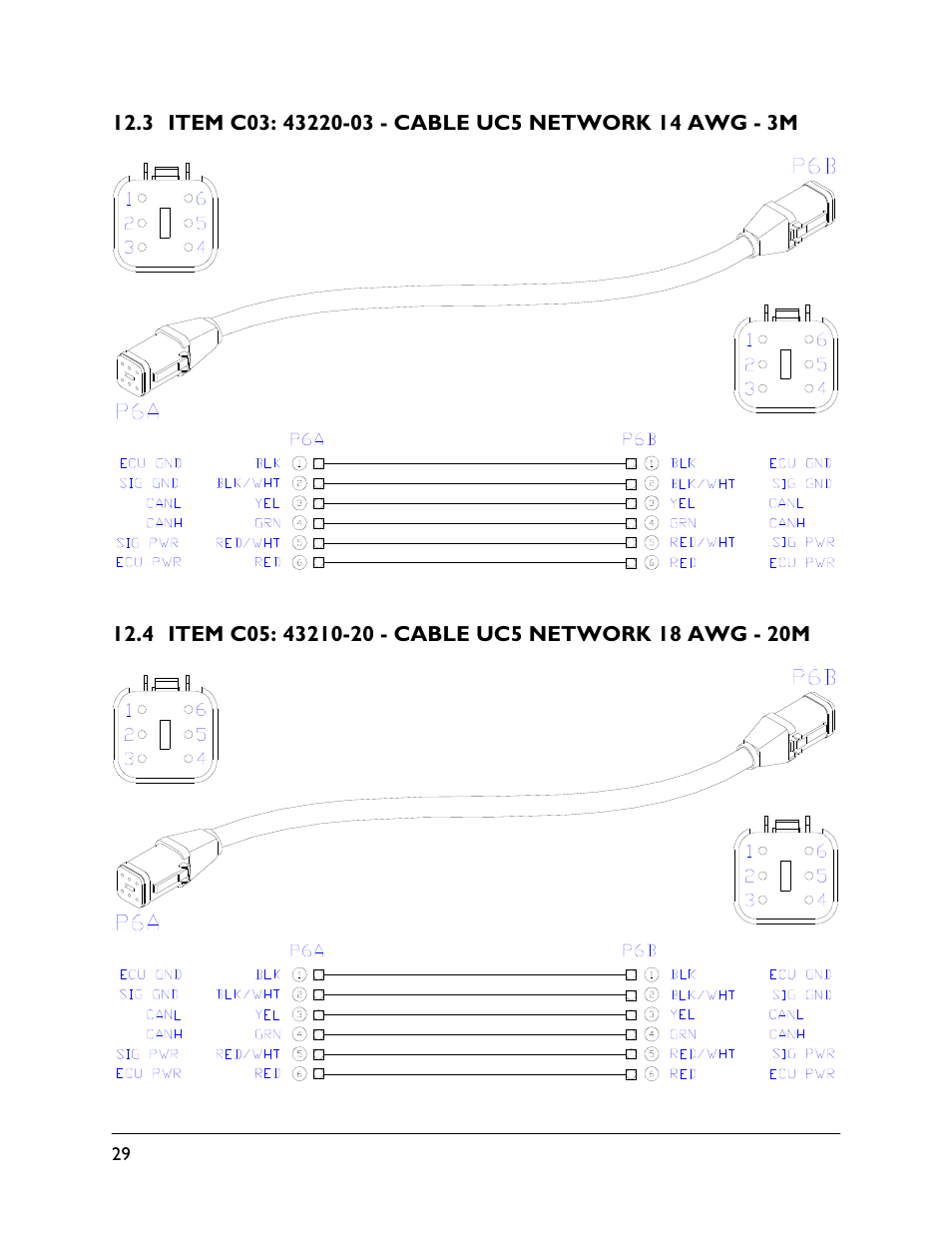 3 item c03: 43220-03, 4 item c05: 43210-20 | NORAC UC5-BC-CS02 User Manual | Page 32 / 37