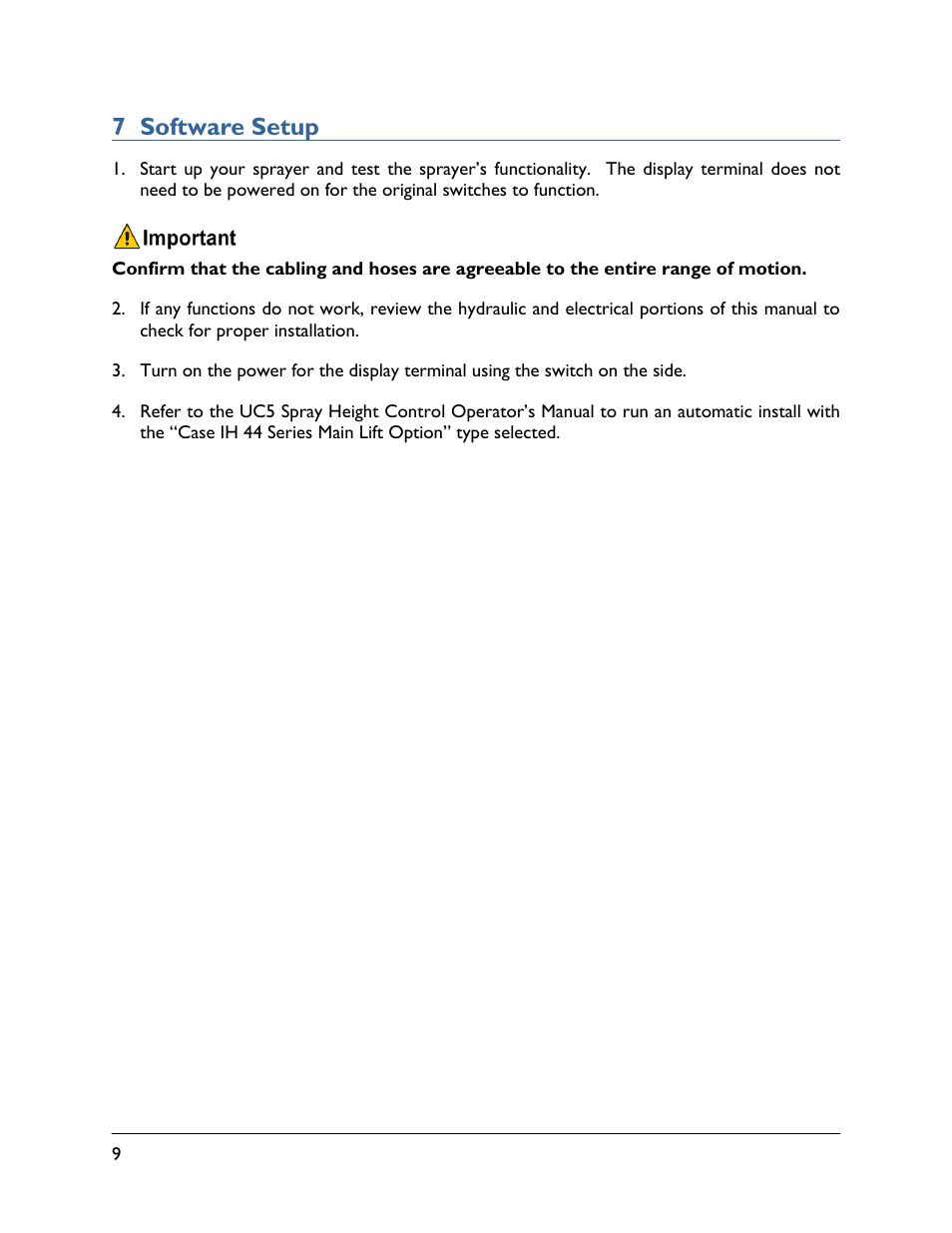 7 software setup | NORAC UC5-CS04-4B User Manual | Page 12 / 14