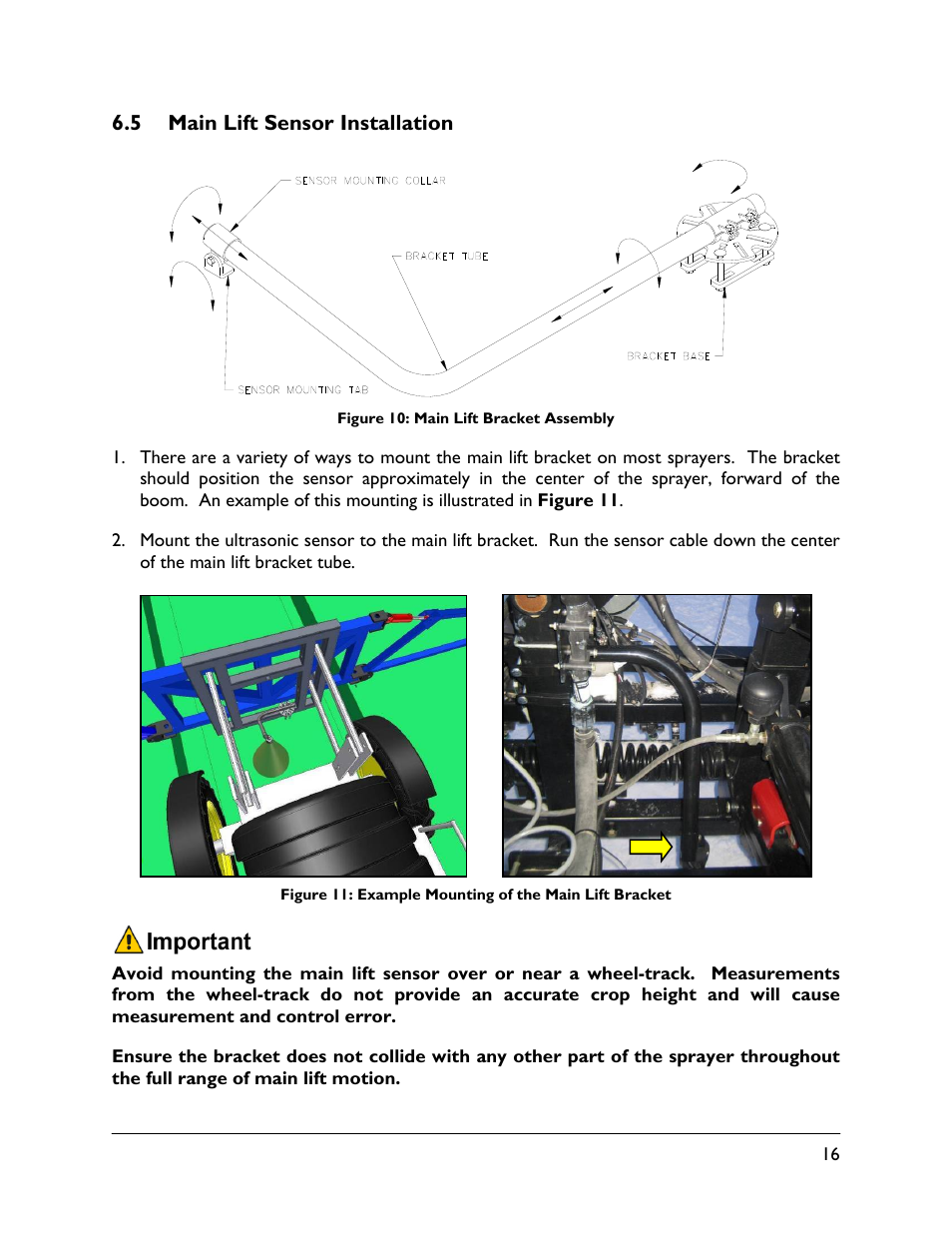 5 main lift sensor installation | NORAC UC5-BC-FC02 User Manual | Page 19 / 40