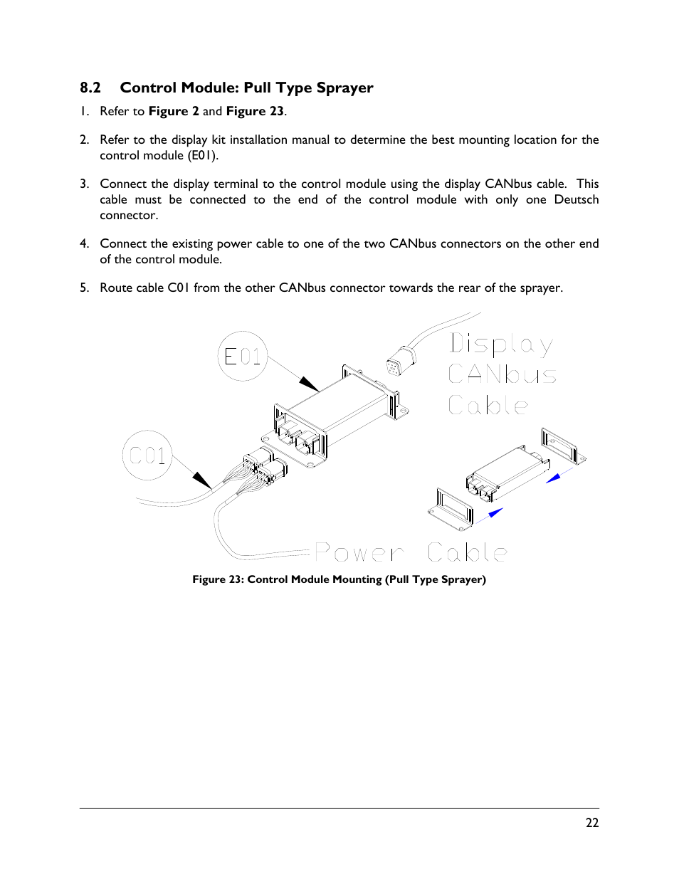 2 control module: pull type sprayer | NORAC UC5-BC-GN01 User Manual | Page 25 / 39