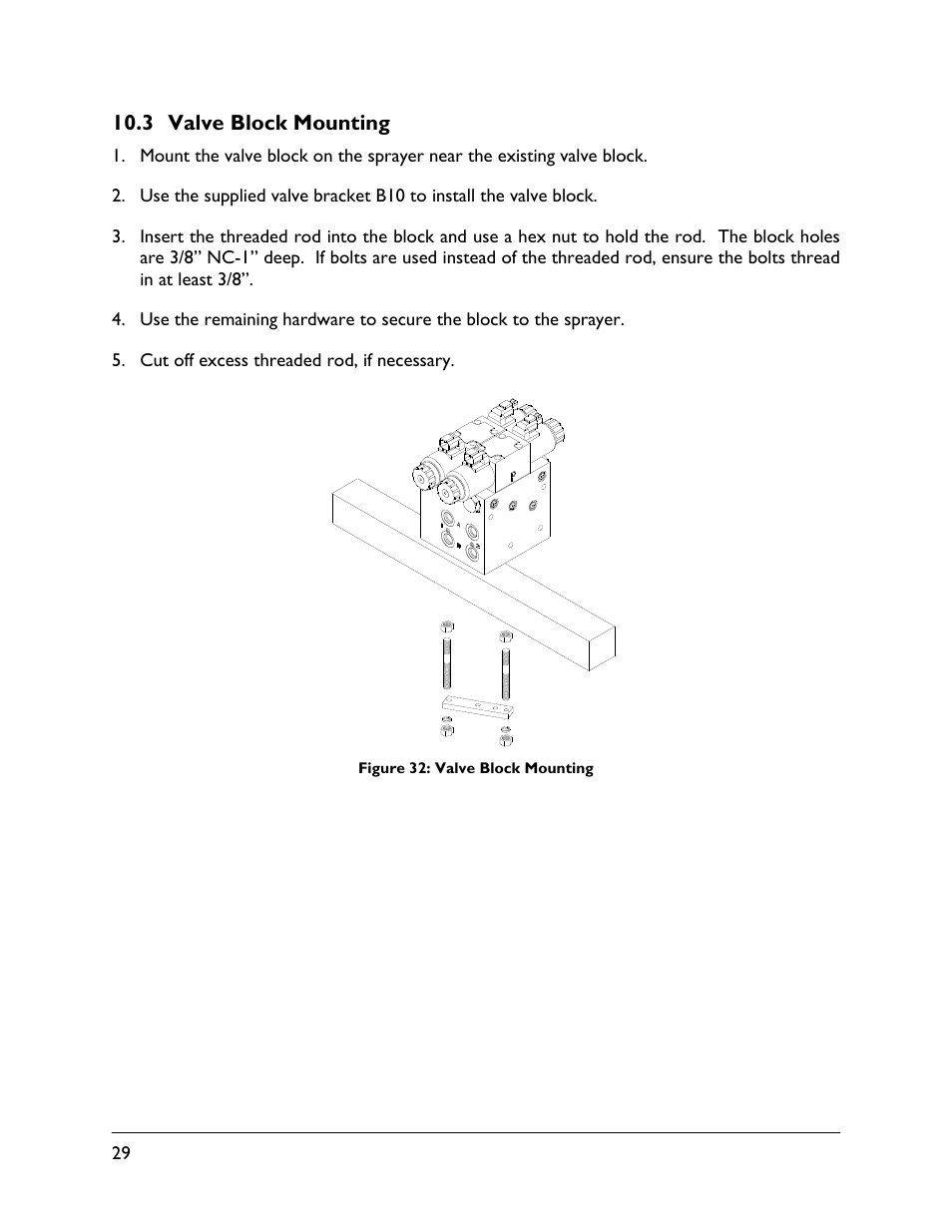 3 valve block mounting | NORAC UC5-BC-GN01 User Manual | Page 32 / 39