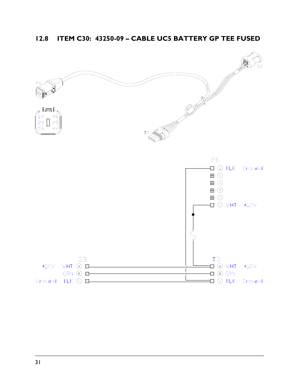 8 item c30: 43250-09 | NORAC UC5-BC-GV01 User Manual | Page 34 / 35