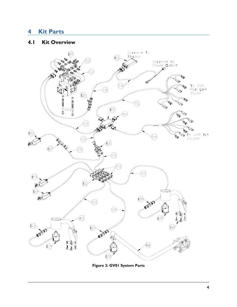 4 kit parts, 1 kit overview | NORAC UC5-BC-GV01 User Manual | Page 7 / 35