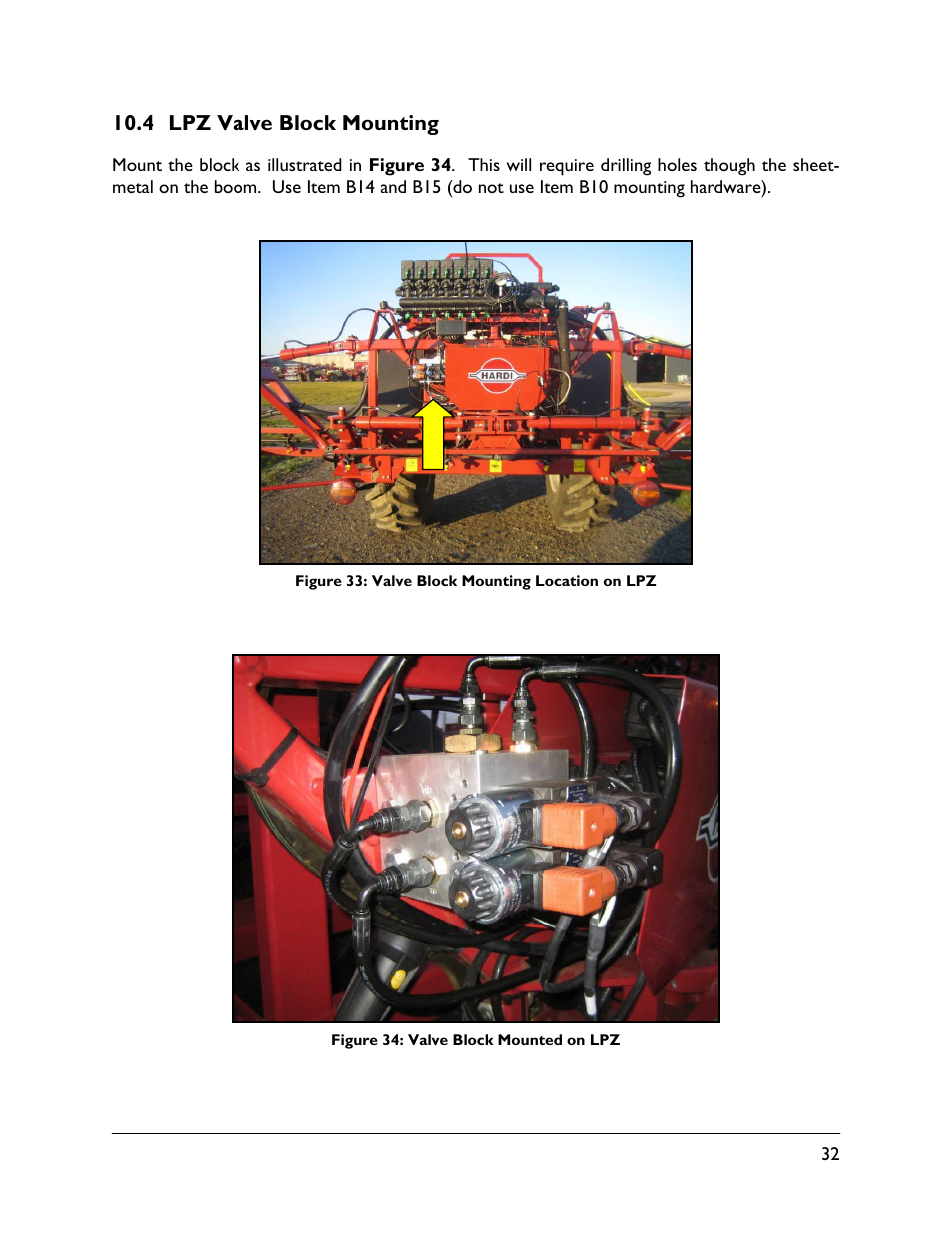 4 lpz valve block mounting | NORAC UC5-BC-HD06 User Manual | Page 35 / 44