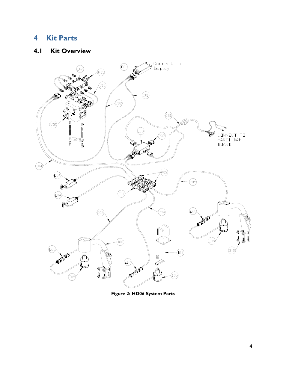 4 kit parts, 1 kit overview | NORAC UC5-BC-HD06 User Manual | Page 7 / 44