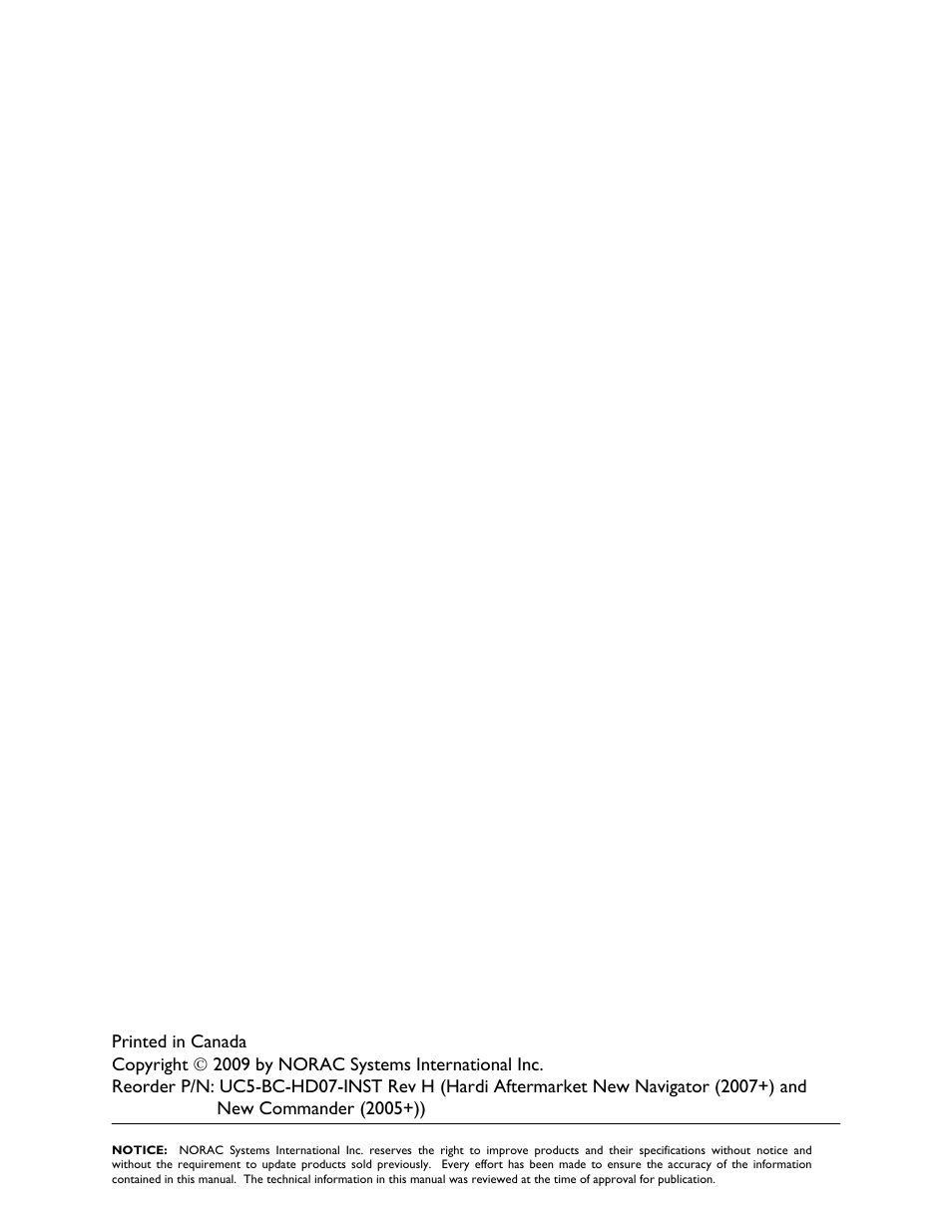 NORAC UC5-BC-HD07 User Manual | Page 2 / 40