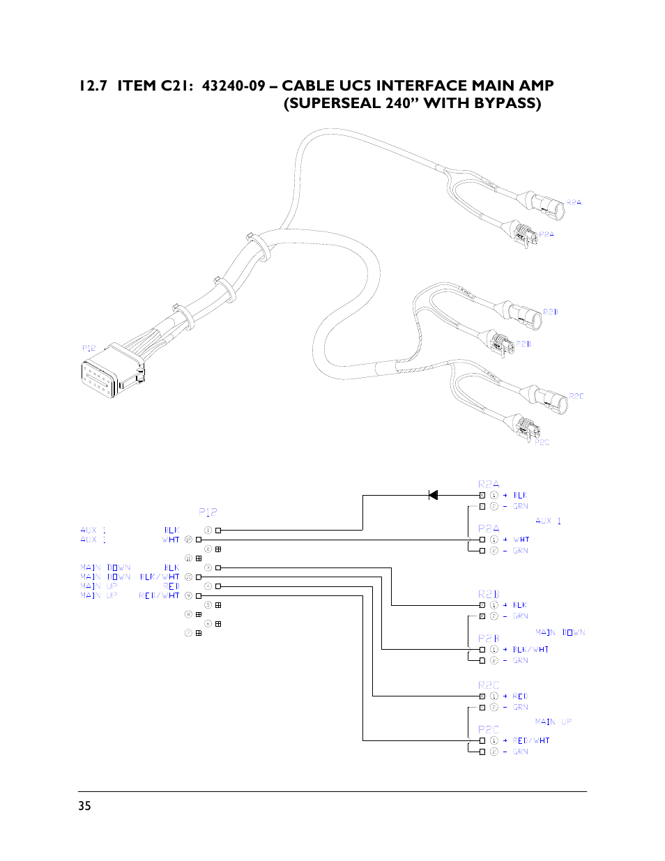 7 item c21: 43240-09 | NORAC UC5-BC-HD07 User Manual | Page 38 / 40