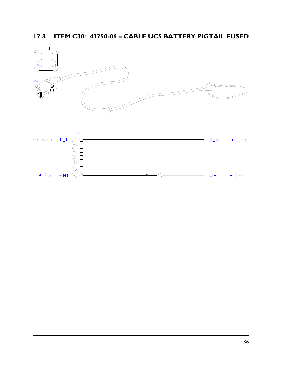 8 item c30: 43250-06 | NORAC UC5-BC-HD07 User Manual | Page 39 / 40