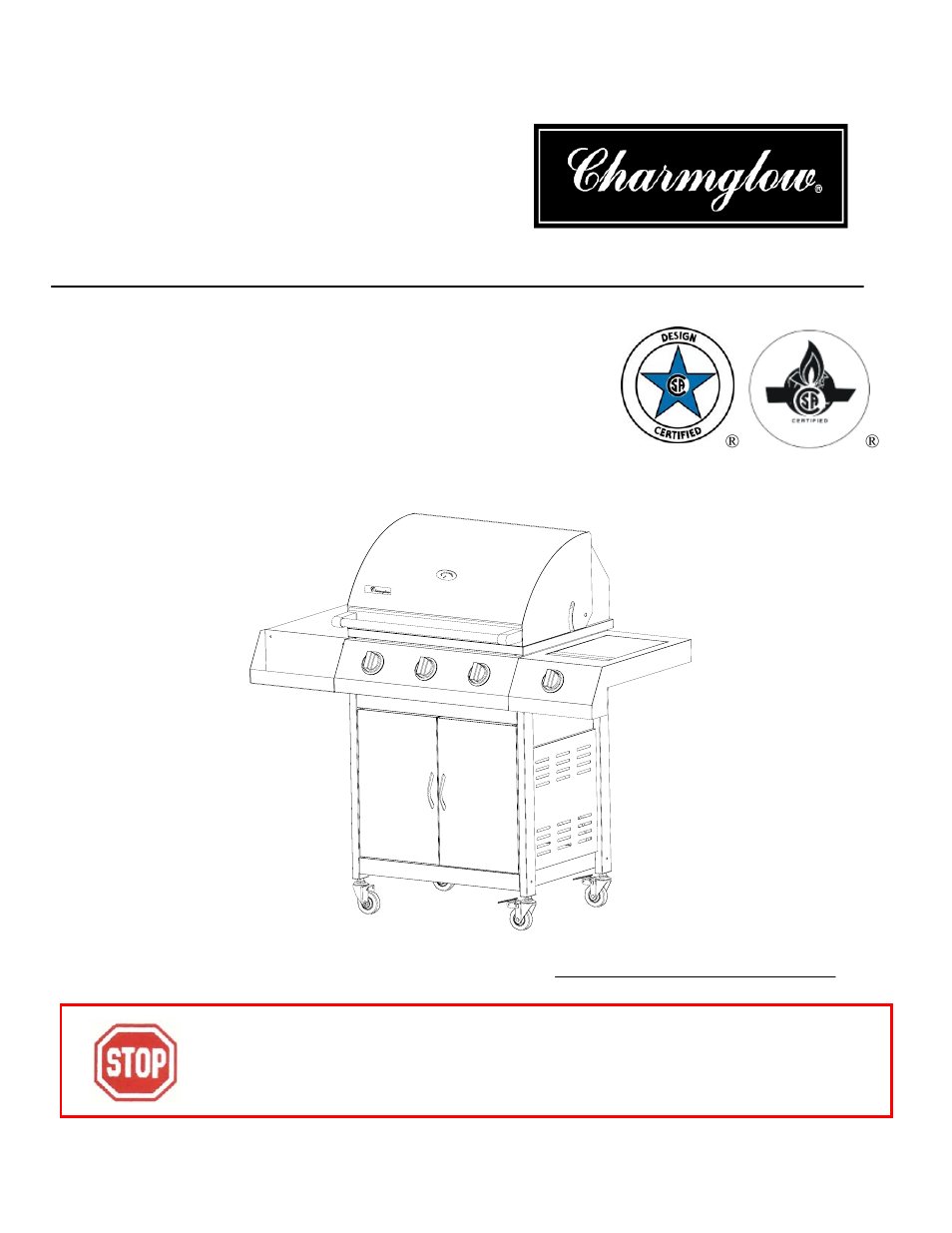 Charmglow GRILL 720-0230 User Manual | 33 pages