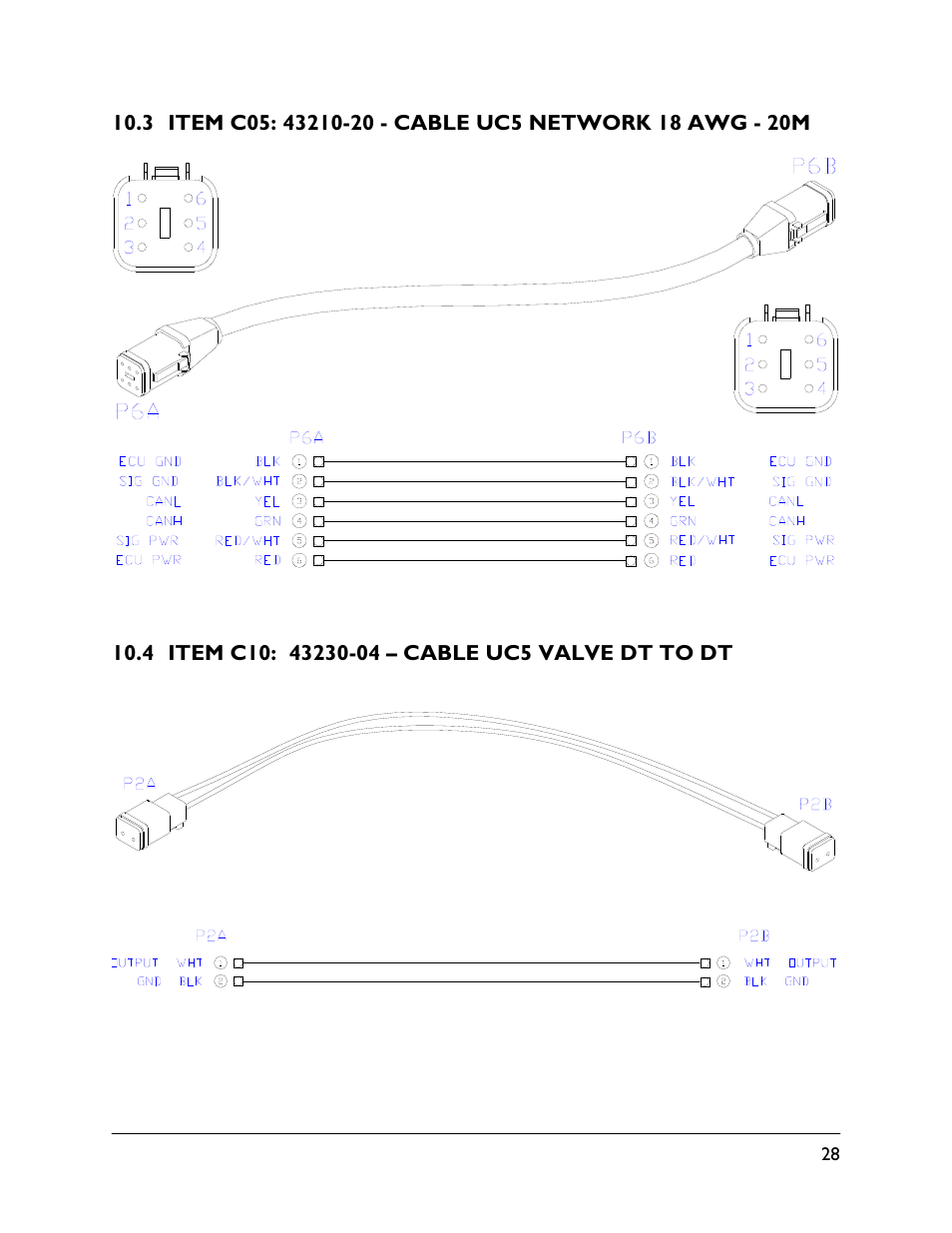 3 item c05: 43210-20, 4 item c10: 43230-04 | NORAC UC5-BC-HD08A User Manual | Page 31 / 37