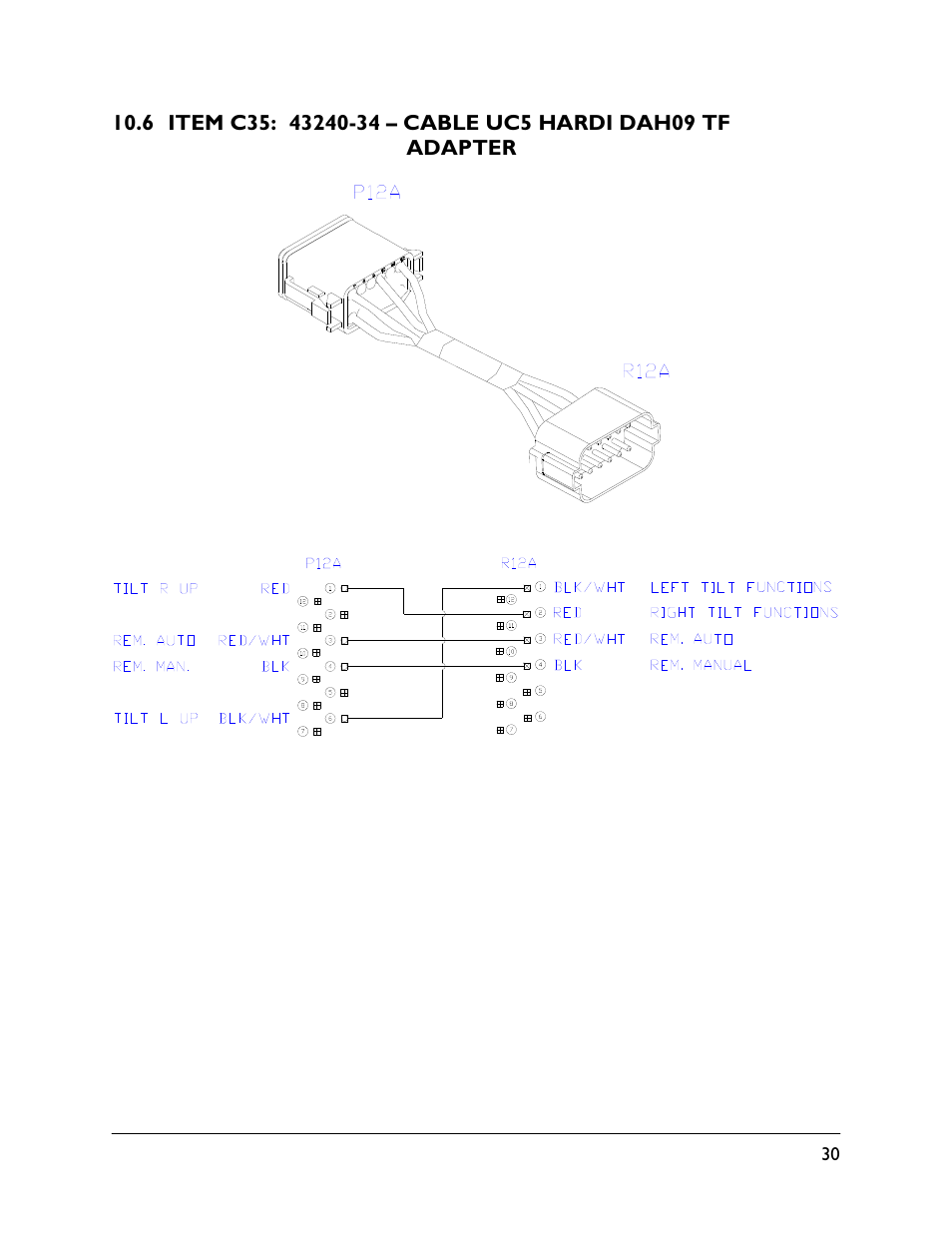 6 item c35: 43240-34 | NORAC UC5-BC-HD08A User Manual | Page 33 / 37