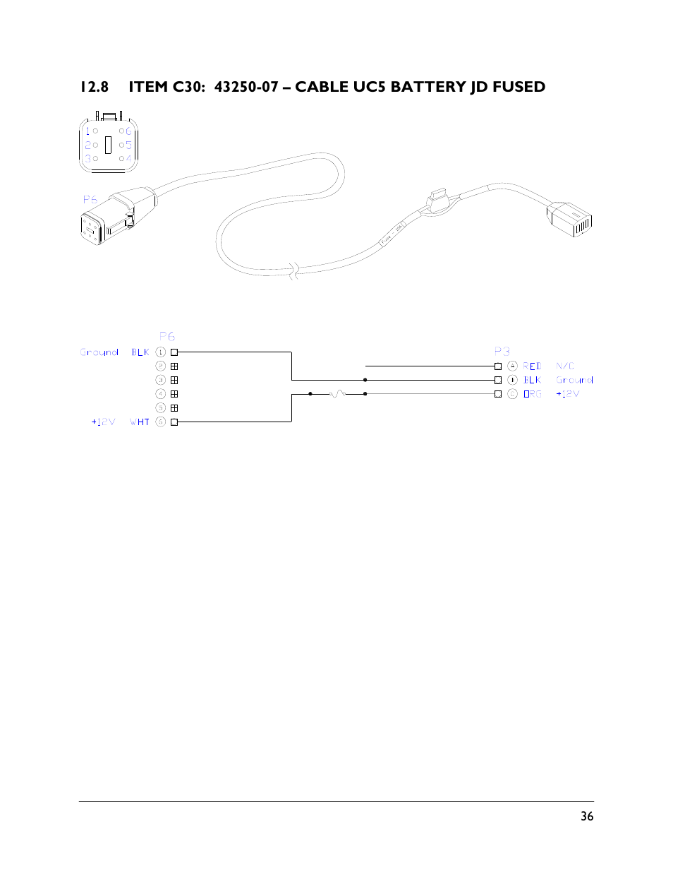 8 item c30: 43250-07 | NORAC UC5-BC-JD07 User Manual | Page 39 / 40