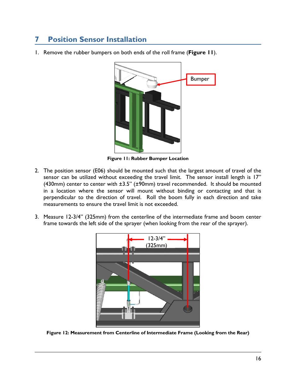 7 position sensor installation | NORAC UC5-BC-JD07A User Manual | Page 19 / 49