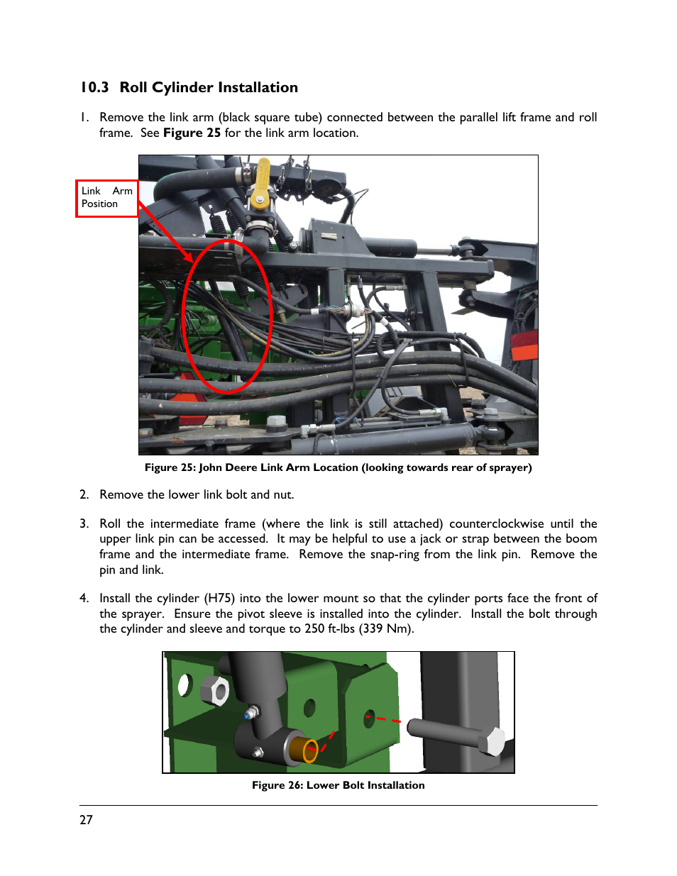 3 roll cylinder installation | NORAC UC5-BC-JD07A User Manual | Page 30 / 49