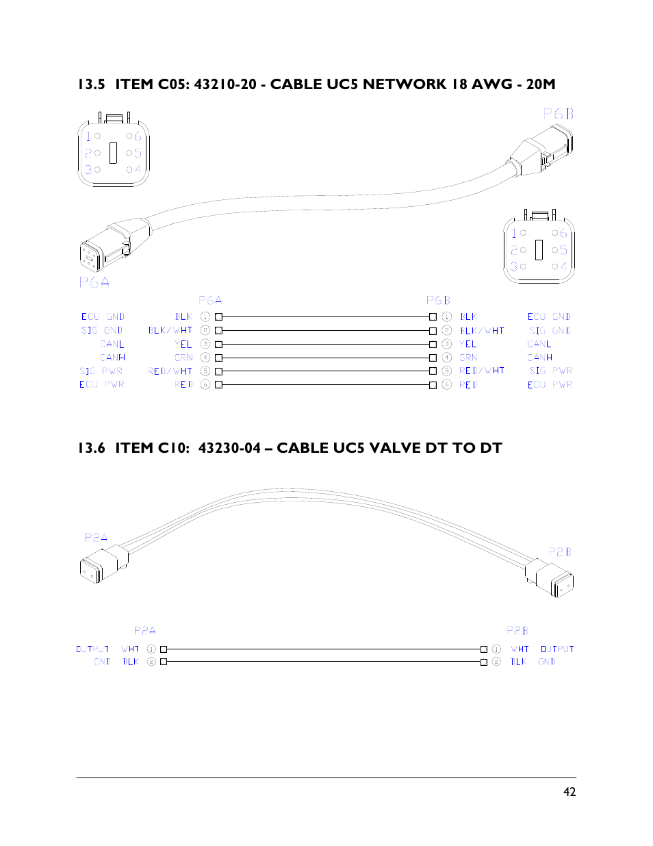 5 item c05: 43210-20, 6 item c10: 43230-04 | NORAC UC5-BC-JD07A User Manual | Page 45 / 49