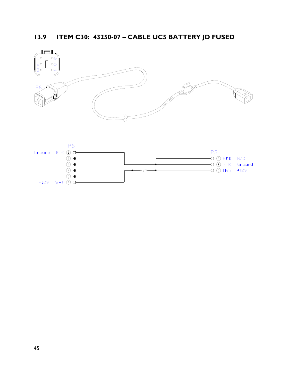 9 item c30: 43250-07 | NORAC UC5-BC-JD07A User Manual | Page 48 / 49