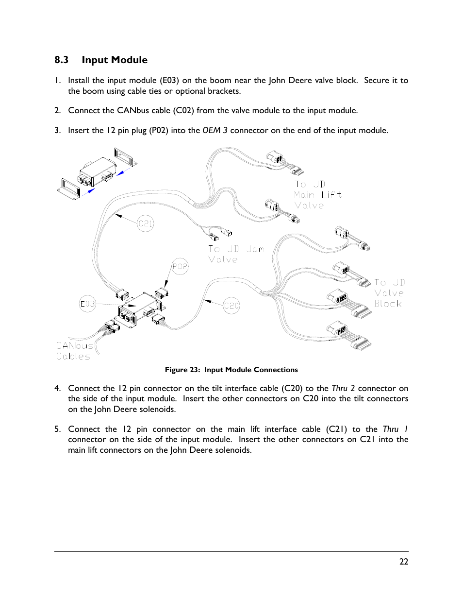 3 input module | NORAC UC5-BC-JD08 User Manual | Page 25 / 38