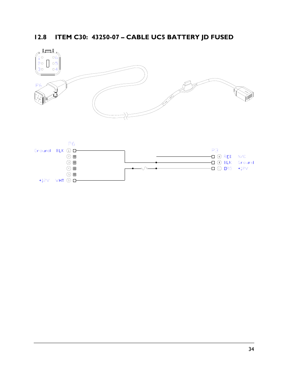 8 item c30: 43250-07 | NORAC UC5-BC-JD08 User Manual | Page 37 / 38