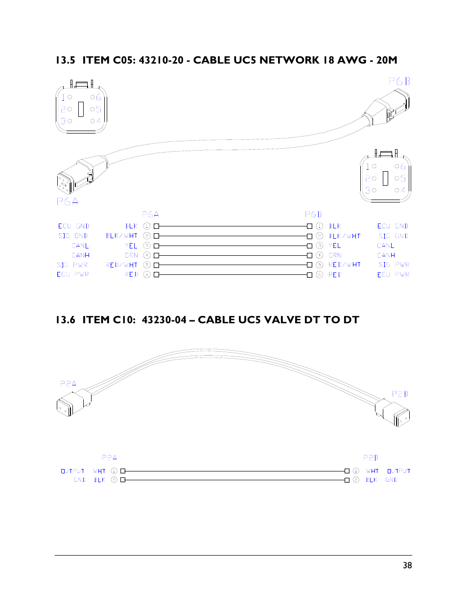 5 item c05: 43210-20, 6 item c10: 43230-04 | NORAC UC5-BC-JD08A User Manual | Page 41 / 45