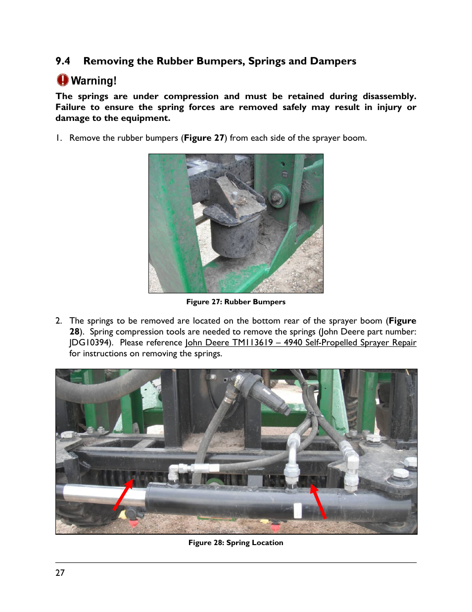 4 removing the rubber bumpers, springs and dampers | NORAC UC5-BC-JD10A User Manual | Page 30 / 44