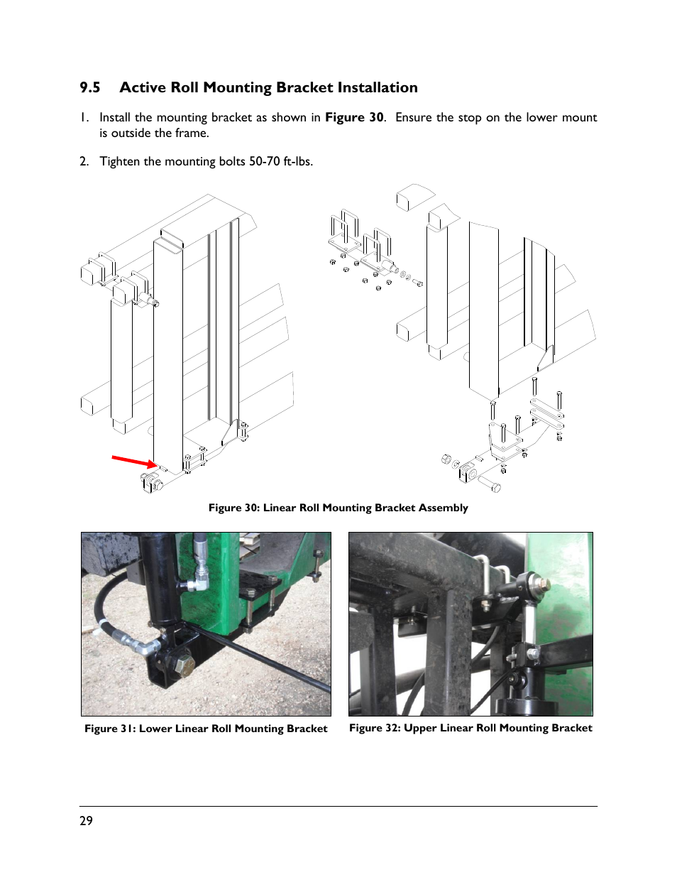 5 active roll mounting bracket installation | NORAC UC5-BC-JD10A User Manual | Page 32 / 44