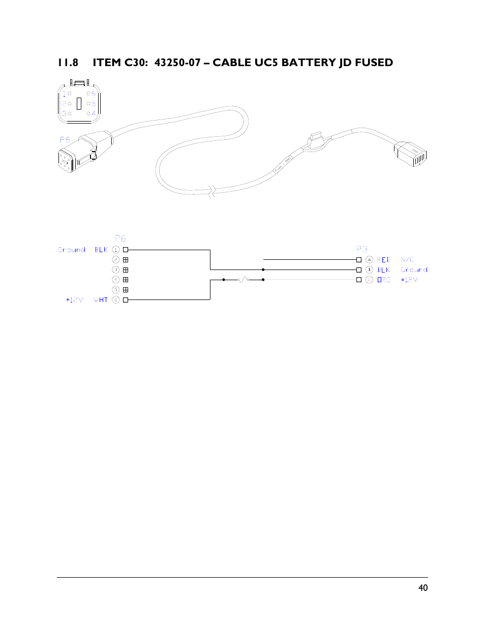 8 item c30: 43250-07 | NORAC UC5-BC-JD10A User Manual | Page 43 / 44