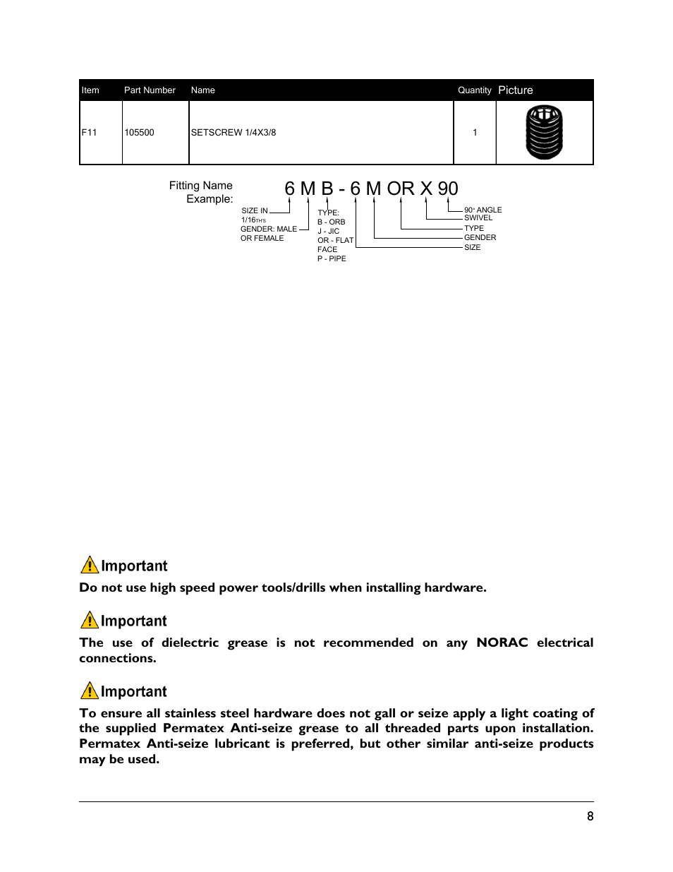 6 m b - 6 m or x 90 | NORAC UC5-BC-JD12 User Manual | Page 11 / 44