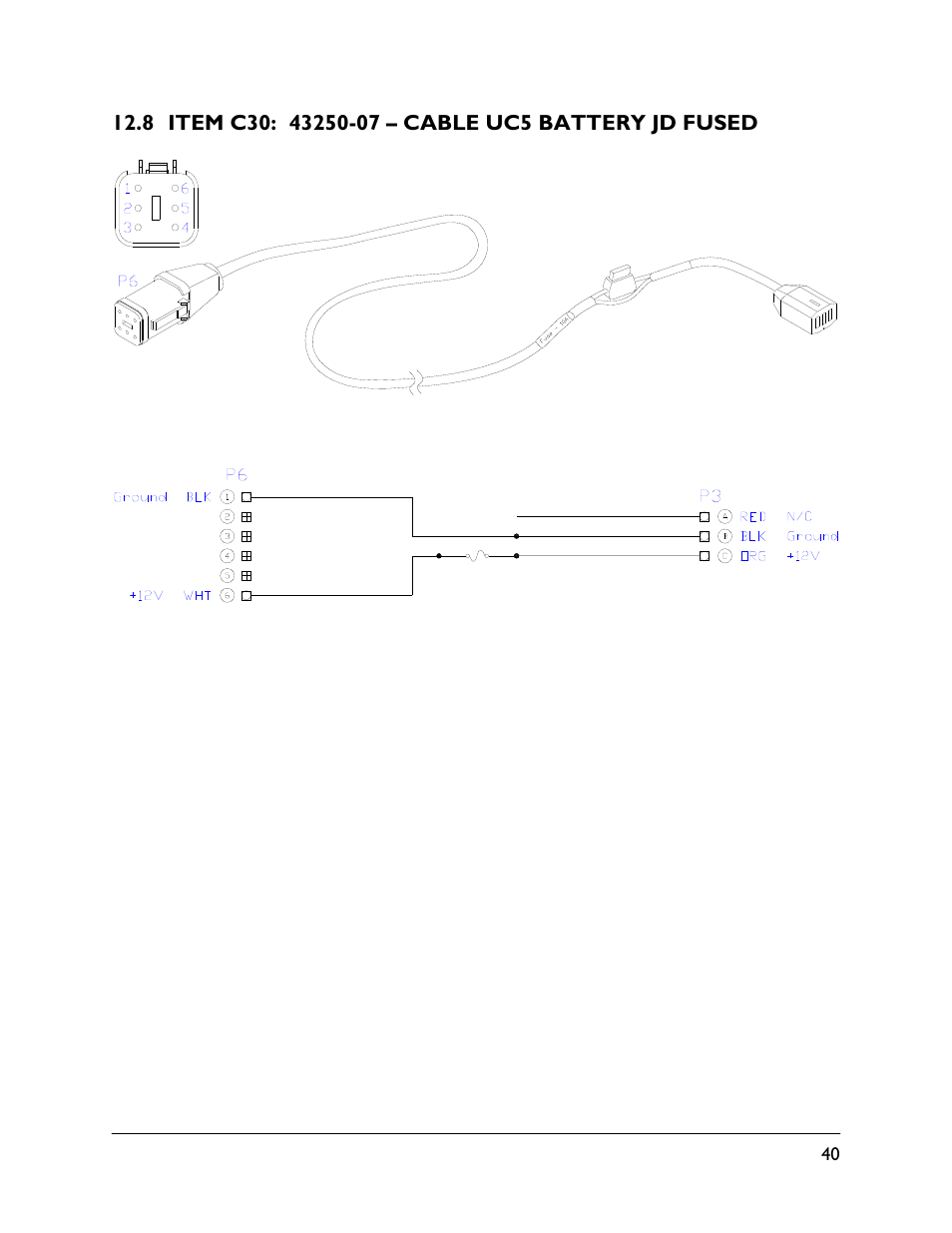 8 item c30: 43250-07 | NORAC UC5-BC-JD12 User Manual | Page 43 / 44