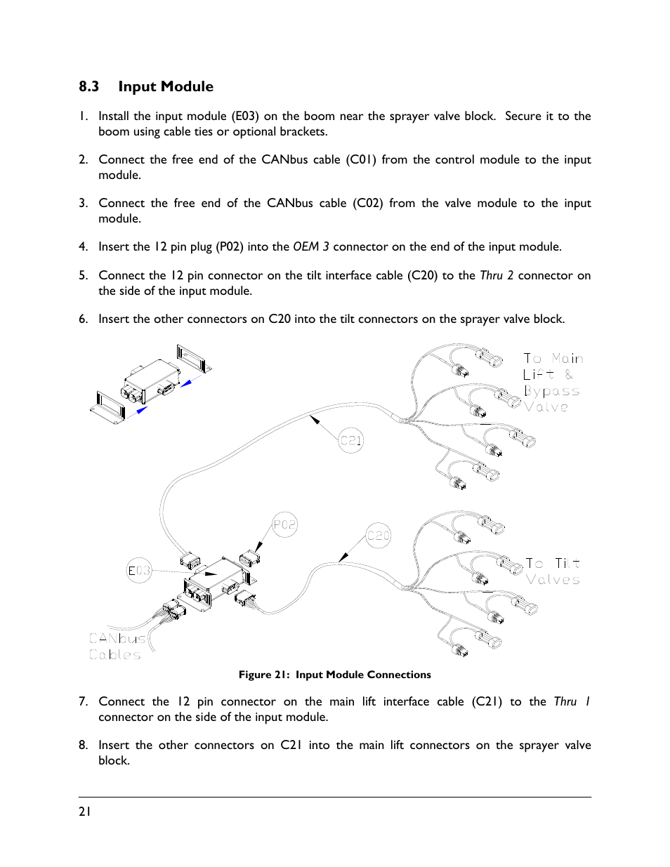 3 input module | NORAC UC5-BC-MC01 User Manual | Page 24 / 36