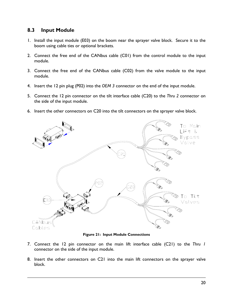 3 input module | NORAC UC5-BC-MC02 User Manual | Page 23 / 35