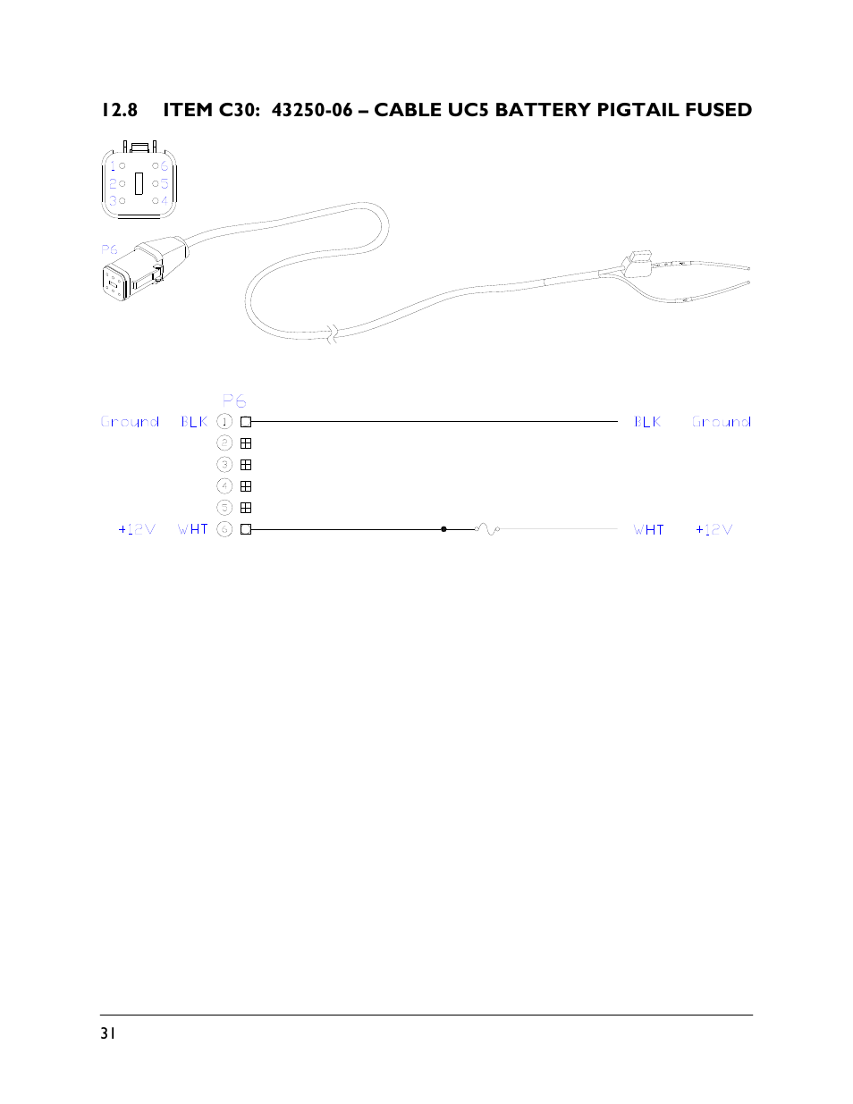 8 item c30: 43250-06 | NORAC UC5-BC-MC02 User Manual | Page 34 / 35