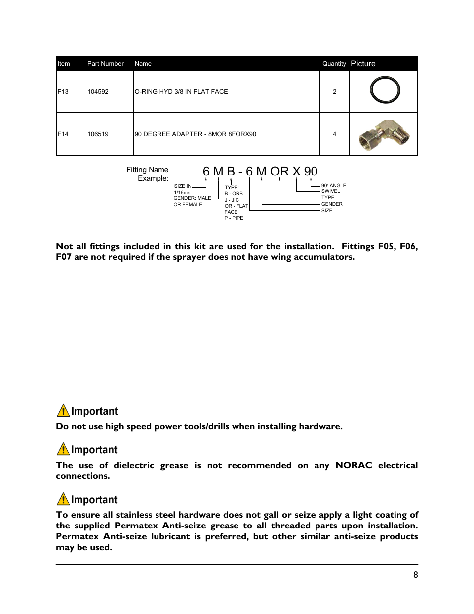 6 m b - 6 m or x 90 | NORAC UC5-BC-NT04 User Manual | Page 11 / 41