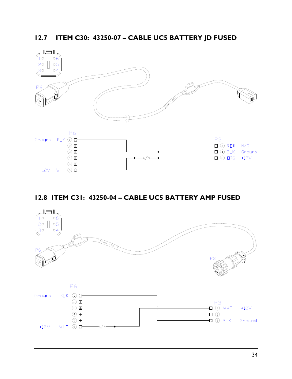 7 item c30: 43250-07, 8 item c31: 43250-04 | NORAC UC5-BC-NT04 User Manual | Page 37 / 41