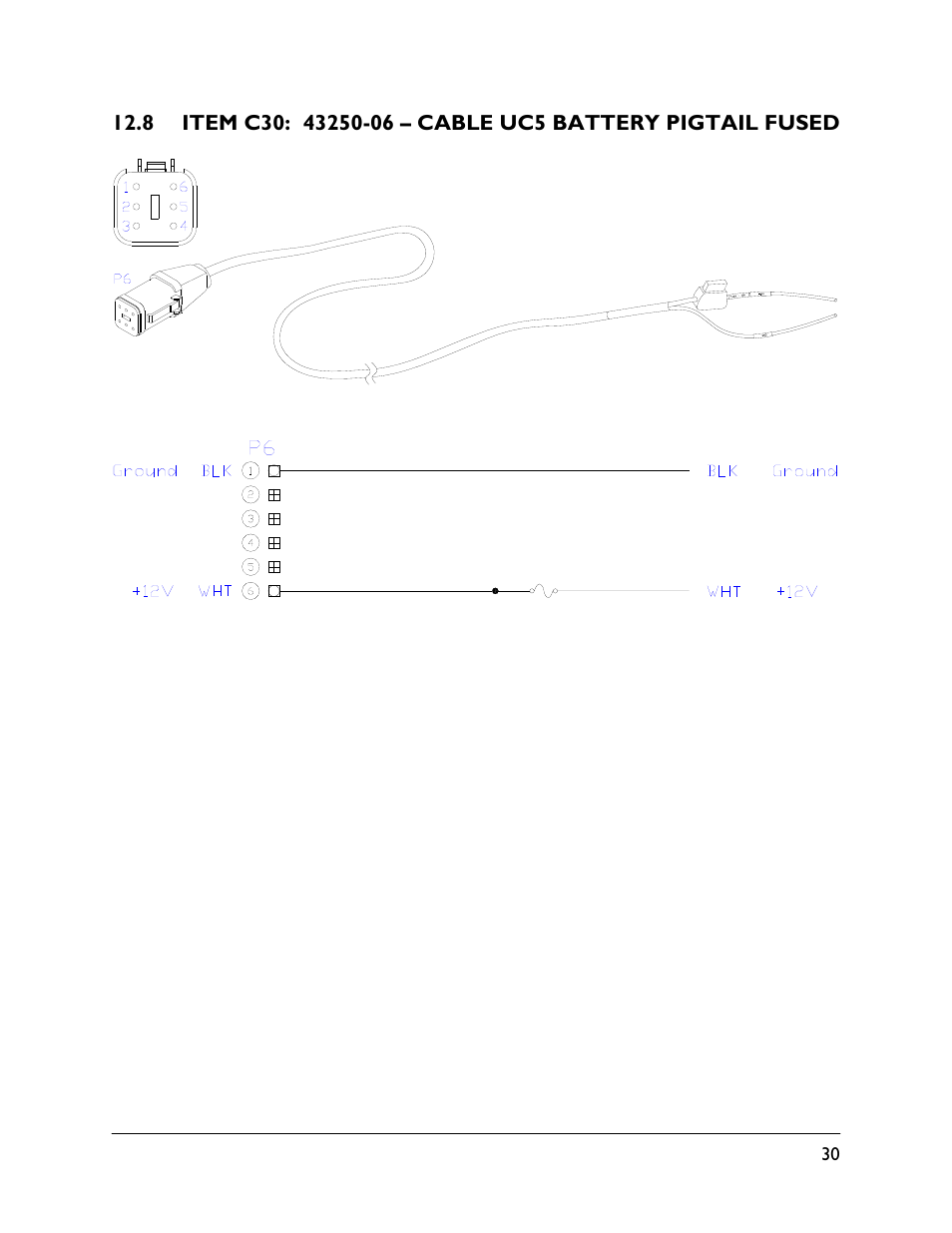 8 item c30: 43250-06 | NORAC UC5-BC-RB01 User Manual | Page 33 / 34
