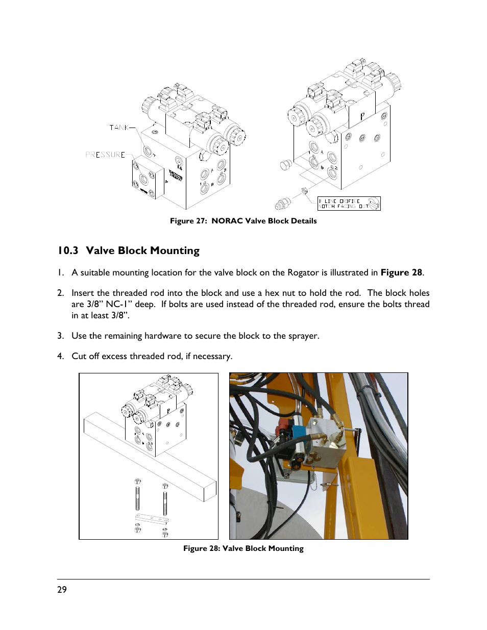 3 valve block mounting | NORAC UC5-BC-RG06 User Manual | Page 32 / 44