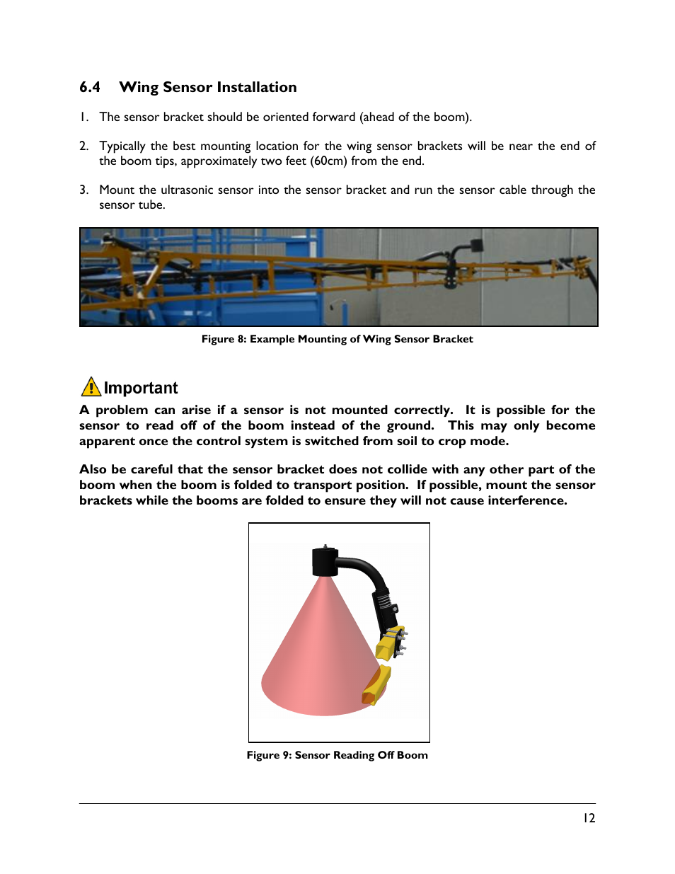 4 wing sensor installation | NORAC UC5-BC-RG10 User Manual | Page 15 / 31