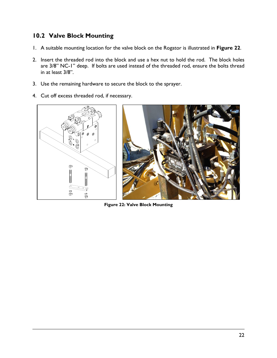 2 valve block mounting | NORAC UC5-BC-RG10 User Manual | Page 25 / 31