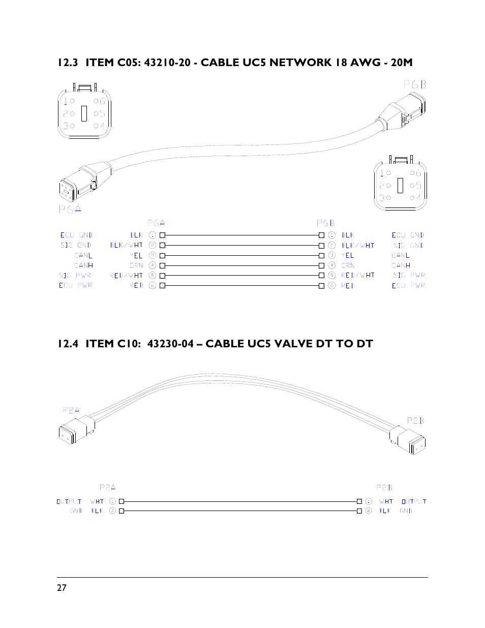 3 item c05: 43210-20, 4 item c10: 43230-04 | NORAC UC5-BC-RG10 User Manual | Page 30 / 31