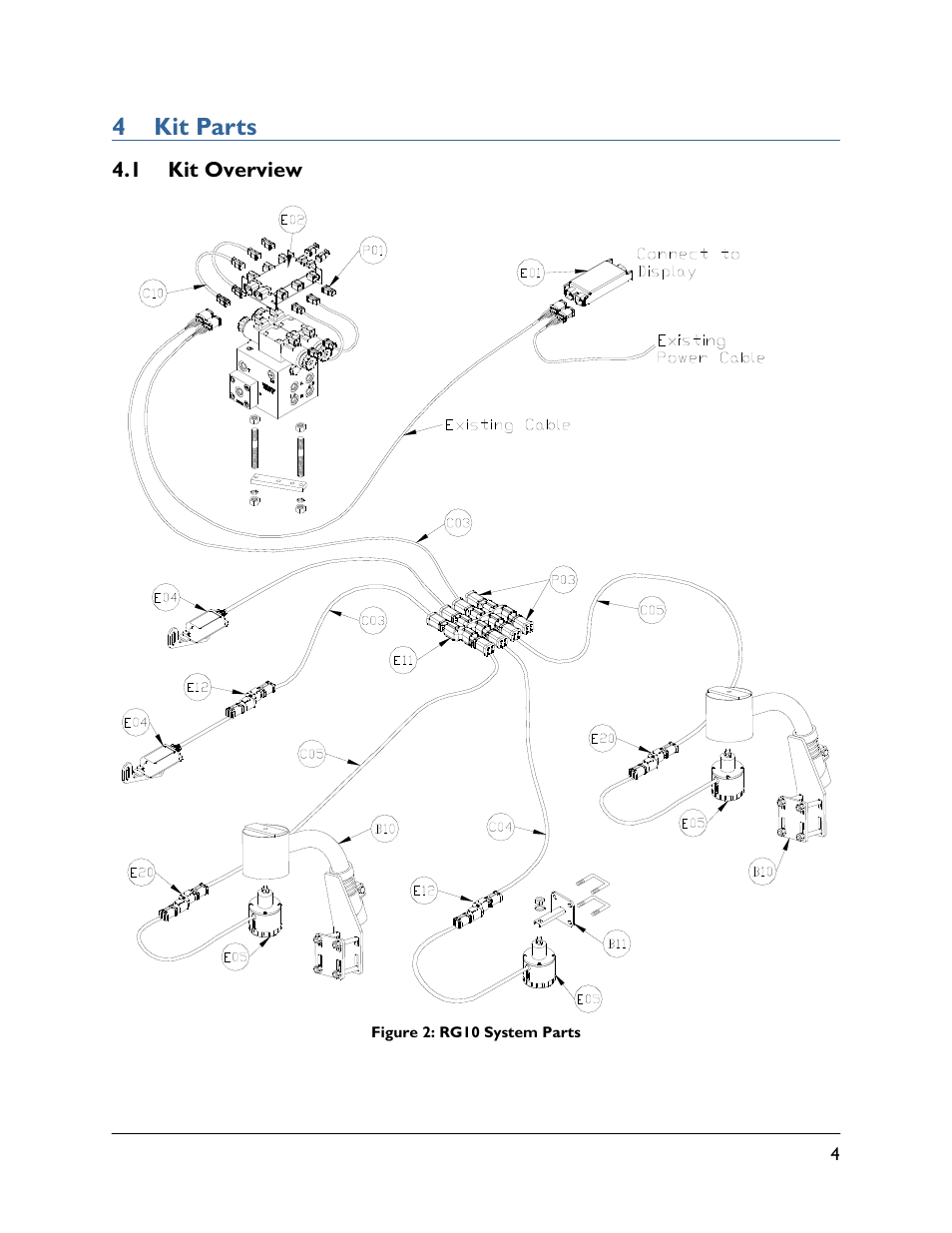 4 kit parts, 1 kit overview | NORAC UC5-BC-RG10 User Manual | Page 7 / 31