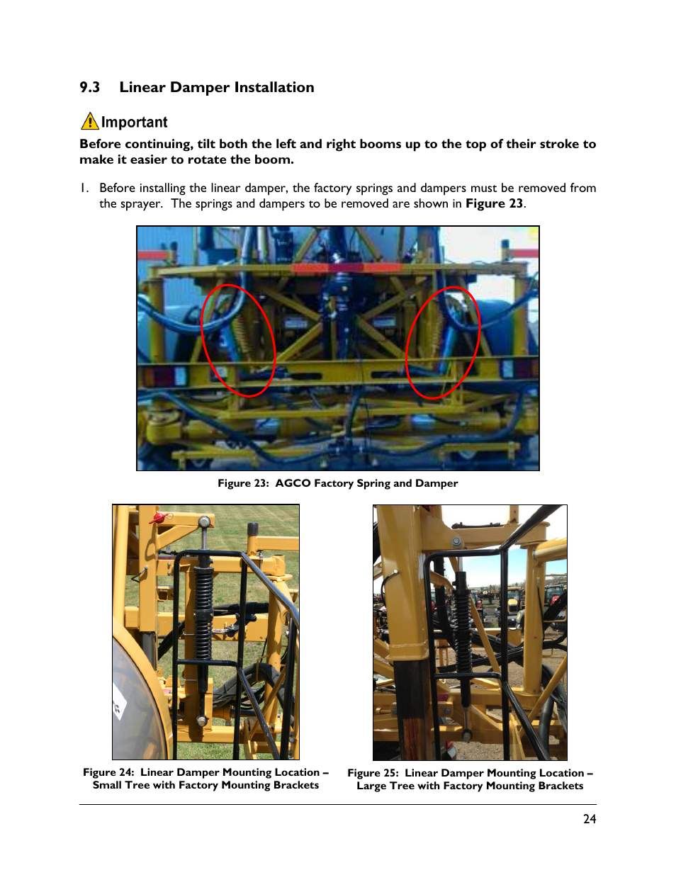 3 linear damper installation | NORAC UC5-BC-RG11 User Manual | Page 27 / 41
